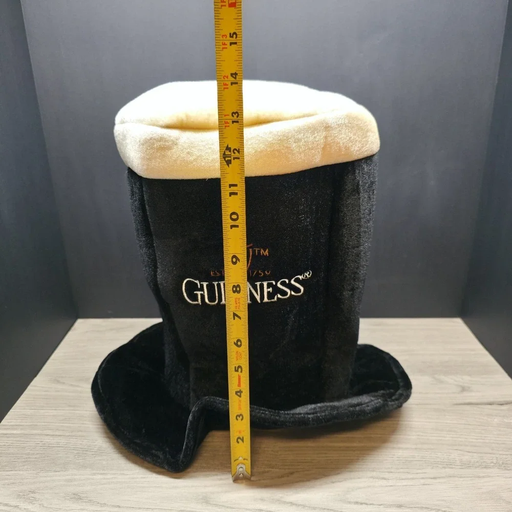Vintage Guinness Beer Party Hat - Black White Festive Hat Top Hat
